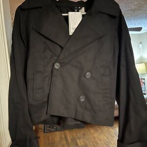 Women’s Black Double-Breasted Jacket